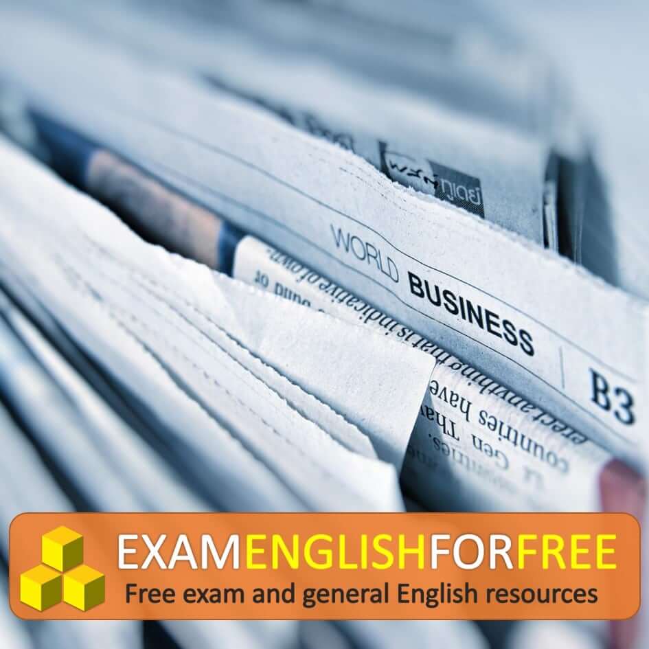 Vocabulary for talking about the news at Level B1